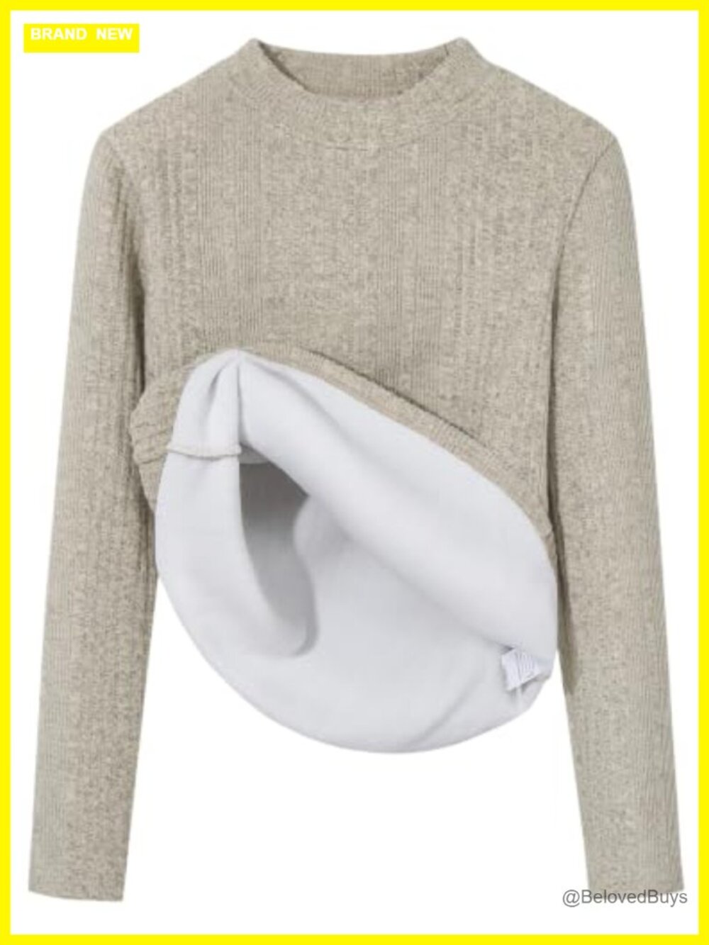 Fleece Sherpa Lined Mock Neck Thermal Pullover Sweater